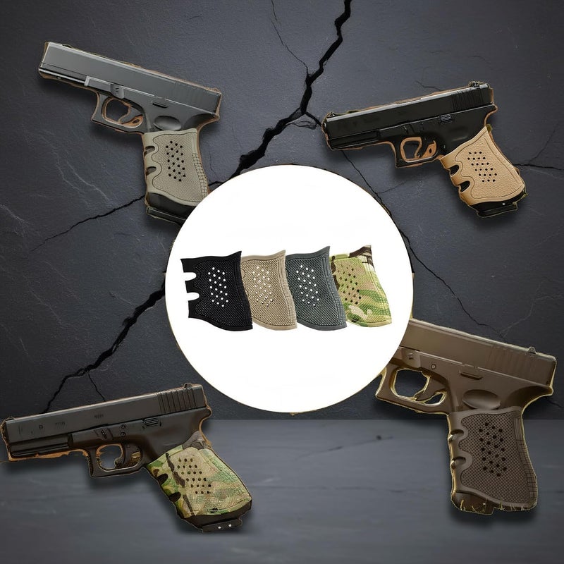 vah Tactical Rubber Grip Glove Sleeve Slip-On Ventilated Grip Grips for Glock - Image 5